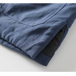 Retro Buttoned Hooded Warm Cotton Coat