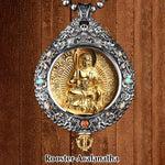 Buddha Stones Chinese Zodiac Natal Buddha Thangka Nine Palaces Eight Diagrams Wealth Rotatable Necklace Pendant
