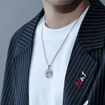 Buddha Stones Koi Fish Dragon Peace Buckle Wealth Necklace Pendant