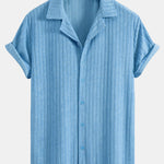 Striped Terry Cuban Shirt