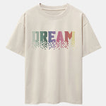 Dream Pixel Gradient Print Drop Shoulder Oversize T-Shirt