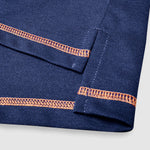 Men's half-button color-blocking casual lapel short-sleeved polo