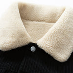 Teddy Lined Corduroy Button Up Jacket
