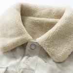 Teddy Lined Star Print Corduroy Jacket