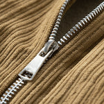 Teddy Lined Corduroy Zipper Jacket