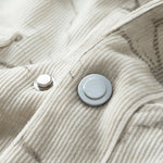 Teddy Lined Star Print Corduroy Jacket