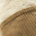Teddy Lined Corduroy Zipper Jacket
