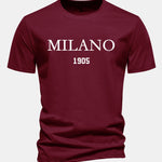 Regular Fit Milano Slogan Cotton T-Shirt