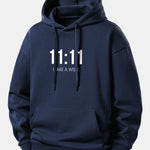 11:11 Print Relax Fit Hoodie