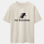 No Balance Print Drop Shoulder Oversize T-Shirt
