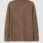 Men's Solid Corduroy Textured Long Sleeve T-Shirt