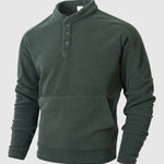 Men's slim-fit long-sleeved stand-up collar simple casual sweatshirt