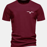Regular Fit Seagull Print Cotton T-Shirt