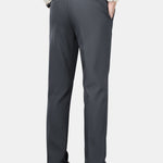 Warm Fleece-Lined Slim Fit Tapered Trousers