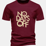 Regular Fit Slogan Print Cotton T-Shirt