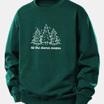 Christmas Tree Print Relax Fit Sweatshirt