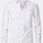Long Sleeve Pocket Button Up Oxford Shirt