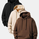 3 Pieces Basic Relax Fit Hoodie