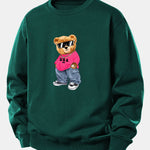 Hip Hop Bear Print Relax Fit Sweatshirt
