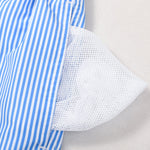 Vertical Striped Drawstring Swim Shorts
