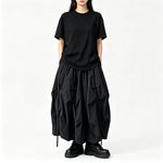 Women's Japanese Loose High-waisted Wide-leg Skirt-Pants