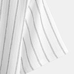Stripe Textured Arc Hem T-Shirt
