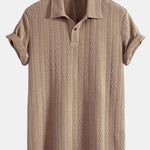 Short Sleeve Jacquard Polo