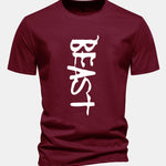 Regular Fit Beast Print Cotton T-Shirt