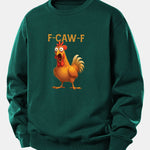Rooster Print Relax Fit Sweatshirt