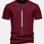 Regular Fit Dream Stripe Print Cotton T-Shirt