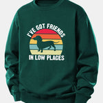 Dog Slogan Print Relax Fit Sweatshirt