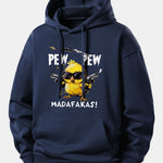 PEW PEW MADAFAKAS Chicken Print Relax Fit Hoodie