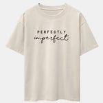 Perfectly Imperfect Print Drop Shoulder Oversize T-Shirt