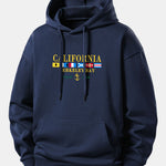 California Print Relax Fit Hoodie