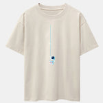 Astronaut On A Rope Print Drop Shoulder Oversize T-Shirt
