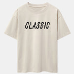 Classic Print Drop Shoulder Oversize T-Shirt