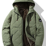 Faux Fur Lined Hooded Quilted Jacket