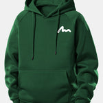 Letter Print Drawstring Hoodie