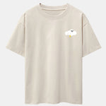 Thundercloud Print Drop Shoulder Oversize T-Shirt