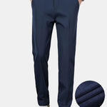 Warm Fleece-Lined Slim Fit Tapered Cropped Trousers