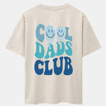 Cool Dads Club Back Print Drop Shoulder Oversize T-Shirt
