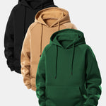 3 Pieces Basic Hoodies