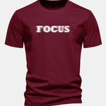 Regular Fit Vague Focus Print Cotton T-Shirt