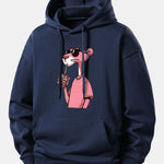 Pink Panther Print Relax Fit Hoodie