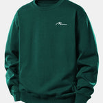 Man Slogan Print Relax Fit Sweatshirt