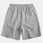 Checkerboard Jacquard  Arc Hem Hooded T-Shirt & Checkerboard Jacquard Shorts