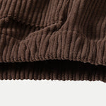 Corduroy Hoodie With Kangaroo Pocket