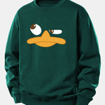 Duck Print Relax Fit Sweatshirt