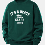 It's a Beaut Clark Christmas Tree Car Print Relax Fit Sweatshirt