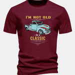 Regular Fit Classic Car Print Cotton T-Shirt
